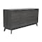 Flash Furniture Hatfield 60 Inch 4 Door Storage Buffet Sideboard, TV Stand for up to 64 TV's, Black Wash EM-0372-BK-GG - alternate 4